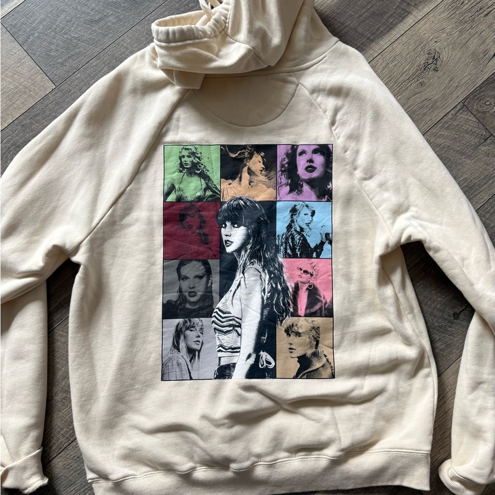 Taylor swift the eras tour midnights cream hoodie size small